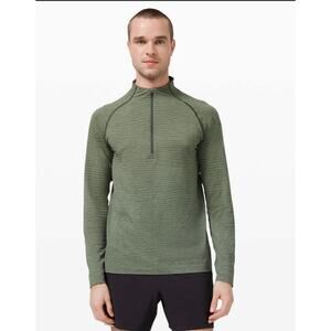 Lululemon Metal Vent Tech 1/2 Zip 2.0 Green Active Running Workout Athleisure XL